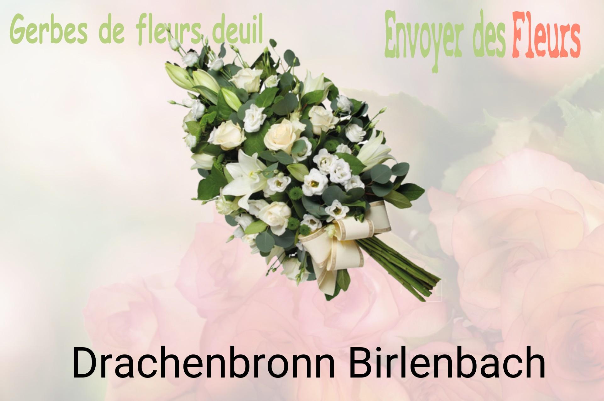 Gerbe de fleurs de deuil livrée à Drachenbronn-Birlenbach